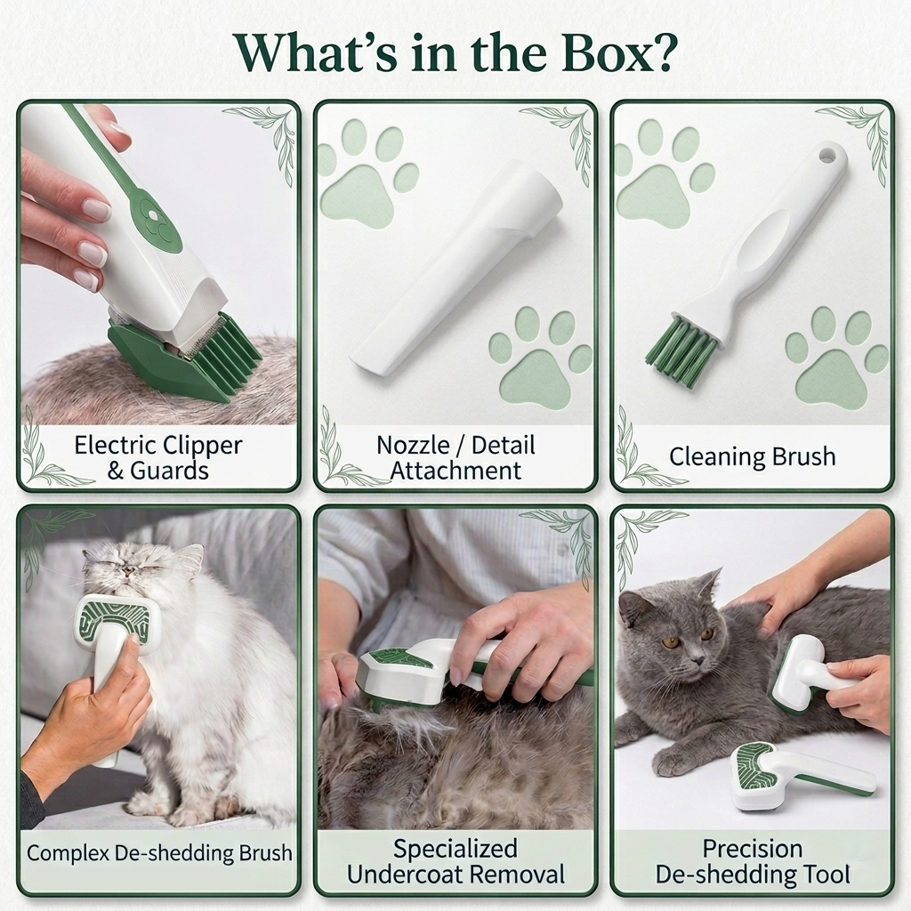 7-in-1 Pet Grooming Kit & Vacuum