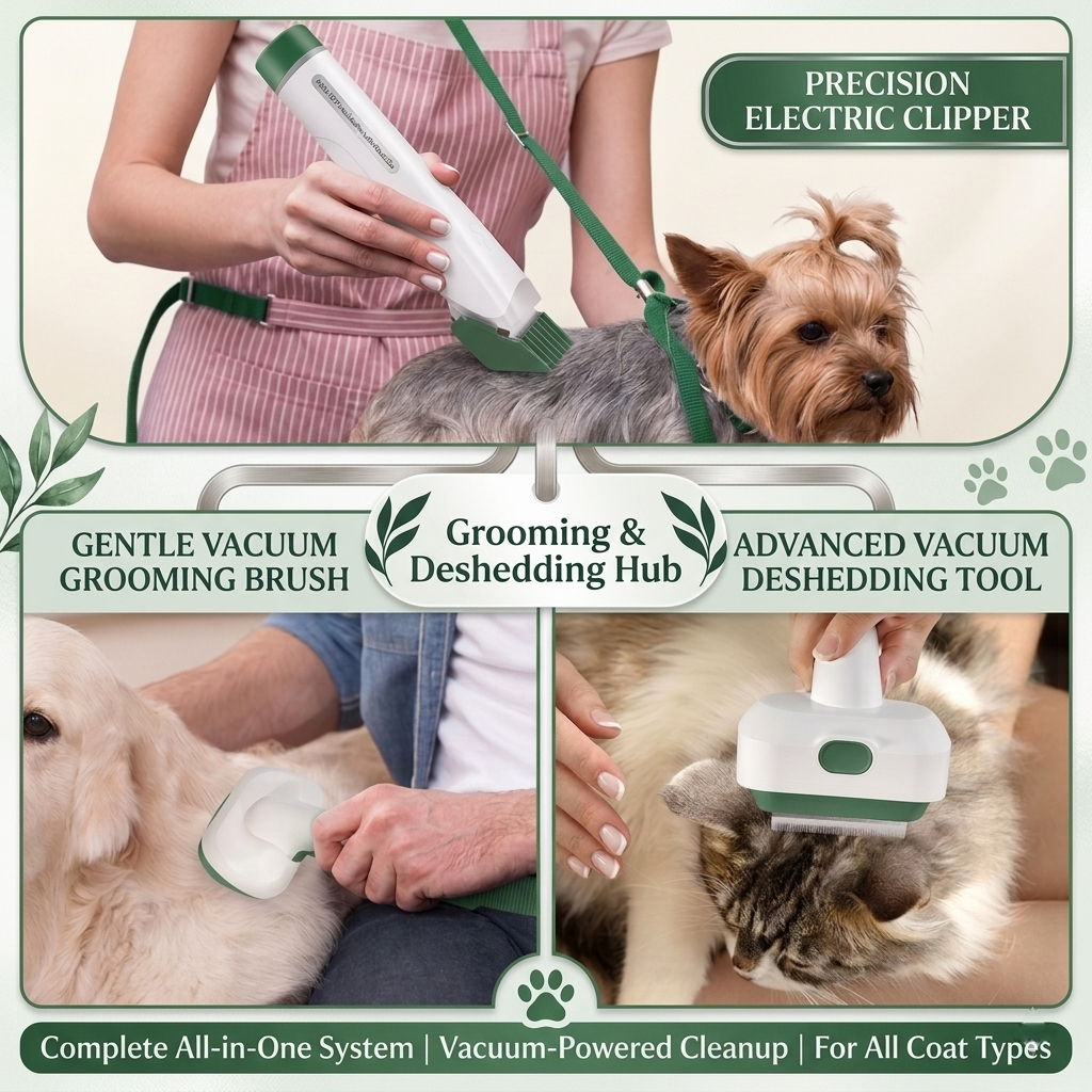 7-in-1 Pet Grooming Kit & Vacuum